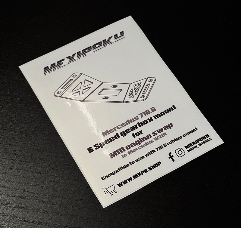 Mercedes 716.6 6speed gearbox mount for W201 M111 Swap