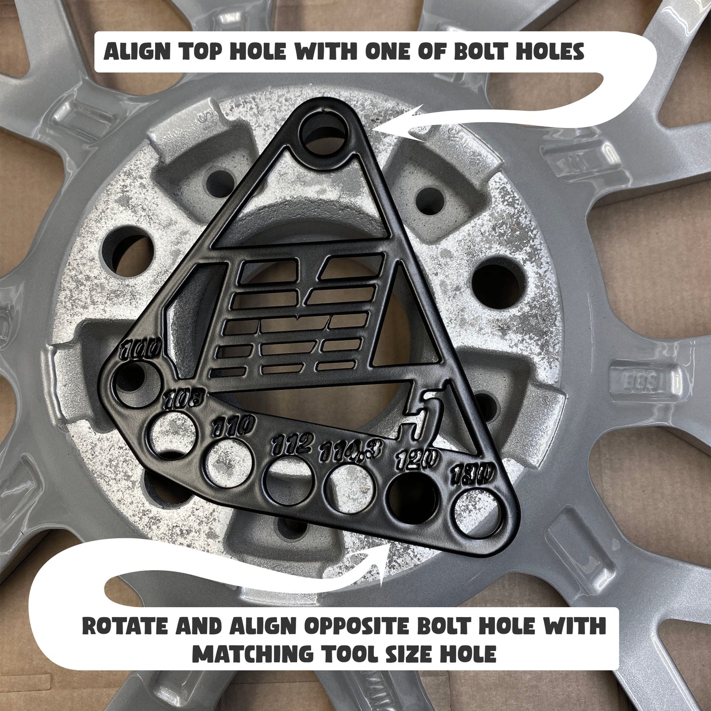 Wheel PCD reader tool set