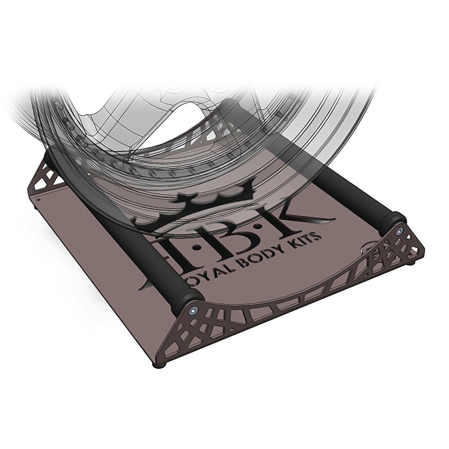 Personalised wheel roller stand