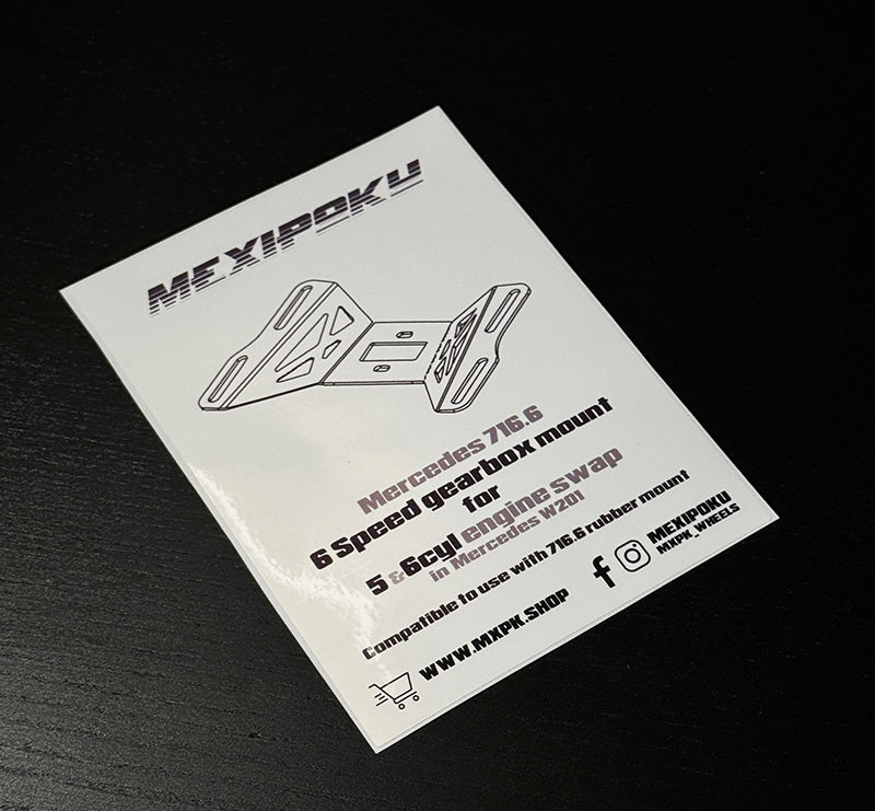 Mercedes 716.6 6speed gearbox mount for W201  5 & 6 cyl Swap