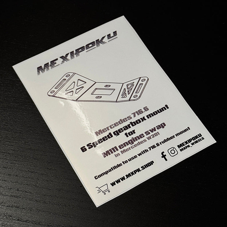 W201 M111 swap engine and 716 6speed gearbox mount set